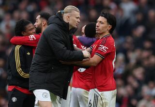 Lisandro Martínez tras secar a Haaland: “Cara a cara nadie te dice nada”