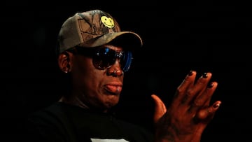 Former NBA player Dennis Rodman poses for a portrait in Los Angeles, California, U.S., September 9, 2019.