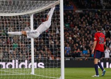 Cristiano Ronaldo en los octavos de final de la Copa del Rey del 2014 que enfrentaron al equipo blanco contra el Osasuna.