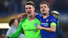 Los españoles de la final: Kepa, Azpilicueta, Rodrigo, Ferran, Eric García y Laporte