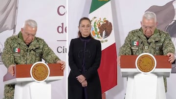 El General Ricardo Trevilla Trejo casi rompió en llanto tras dar el pésame a las familiares de los militares asesinados por grupos criminales.