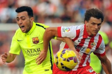 Barcelona y Almería sostuvieron un reñido encuento en una nueva fecha de la Liga BBVA.