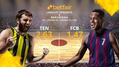 Lenovo Tenerife vs. Barça Basket: horario, TV, estadísticas, clasificación y pronósticos