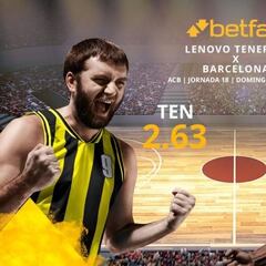 Lenovo Tenerife vs. Barça Basket: horario, TV, estadísticas, clasificación y pronósticos