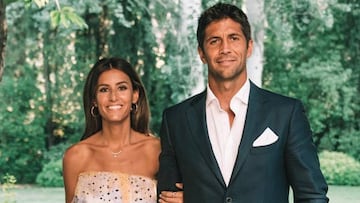 Ana Boyer y Fernando Verdasco muy sonrientes y elegantes.