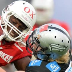 Los Giants ponen a prueba al receptor francés Anthony Dablé