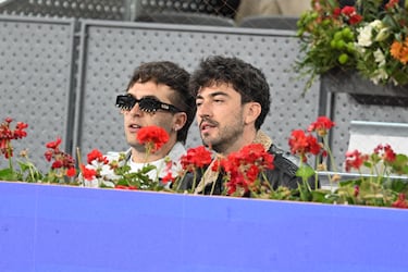 Ricardo Gómez durante el partido de Rafael Nadal en el Mutua Madrid Open.
