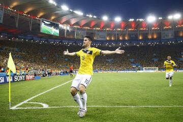 El 28 de junio de 2014 James Rodríguez marcó el mejor gol en el Mundial de Brasil. Uruguay lo sufrió y Colombia celebró.