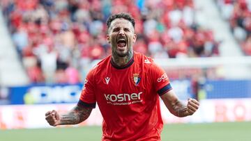 Rubén García celebra su gol ante el Mallorca.