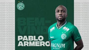 Pablo Armero seguir&aacute; en Brasil, luego de salir despedido del  Alagoano