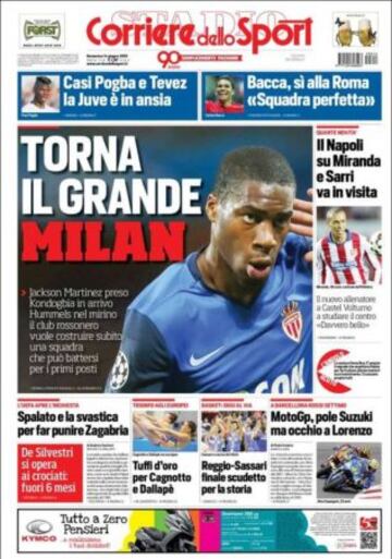 Portadas de la prensa deportiva