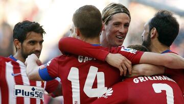 Torres y Griezmann, pilares en el ataque atlético.