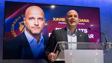 27/11/25 FC BARCELONA PRESENTACION RUEDA DE PRENSA DEL PRECANDIDATO CANDIDATO A LA PRESIDENCIA DEL CLUB XAVI VILAJOANA