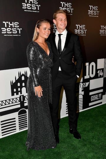 El jugador holand¨¦s de la Juventus Matthijs de Ligt con su pareja Annekee Molenaar.