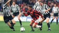 Roberto Baggio es uno de los jugadores que pasaron por Milan y Juve siendo figuras 