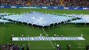 El mensaje de la UEFA previo a la Supercopa: “Dejen de matar niños, dejen de matar a civiles”