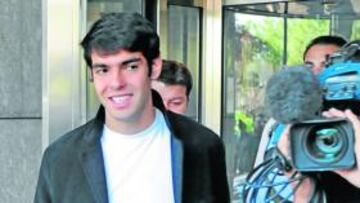 <b>AL TRABAJO. </b>Kaká se pondrá el lunes a las órdenes de Pellegrini.