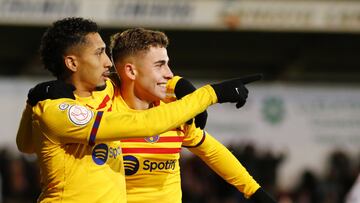 07/01/24 COPA DEL REY PARTIDO DIECISEISAVOS
BARBASTRO FC - FC BARCELONA
gol 0-2 raphinha
ALEGRIA