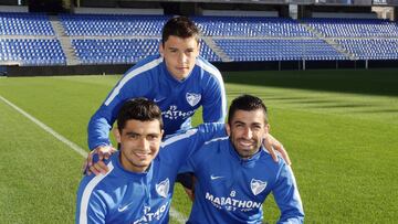 29/03/17 ENTREVISTA RICCA CHORY CASTRO Y SANTOS LOS URUGUAYOS DEL MALAGA CF