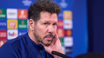 12/12/23 RUEDA DE PRENSA DE MARIO HERMOSO Y DIEGO SIMEONE TRAS EL ENTRENAMIENTO DEL ATLETICO DE MADRID EN EL CERRO DEL ESPINO PREVIO AL PARTIDO DE CHAMPIONS LEAGUE CONTRA LA LAZIO