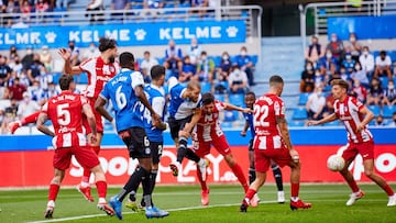 Laguardia marca ante el Atletico.