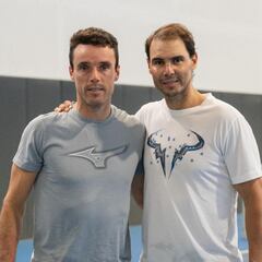 Nadal se machaca con Bautista antes de su despedida