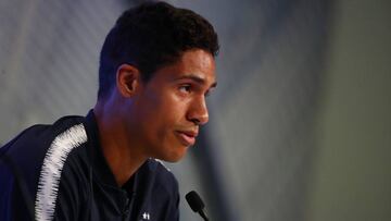 Varane comparece en la previa de la primera jornada de la Liga de las Naciones.
