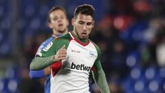 Calleri, durante el partido contra el Getafe.