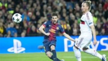 David Villa, en uno de sus mejores partidos de la pasada temporada.