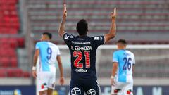 Futbol, Universidad de Chile vs Deportes Antofagasta
 Trigesima cuarta fecha, campeonato nacional 2020.
 El jugador de Universidad de Chile Gonzalo Espinoza celebra despues de convertir un gol contra Deportes Antofagasta durante el partido de primera divi