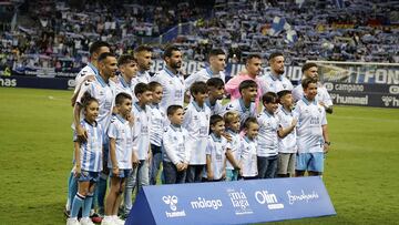 Once del M¨¢laga ante el Castilla.