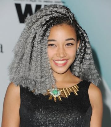 Amandla Stenberg de 17 años, es una actriz estadounidense conocida por interpretar a Rue en los Juegos del Hambre. 