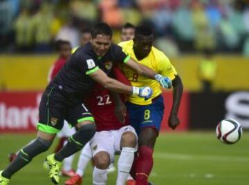 Ecuador le ganó a Bolivia con goles de Miller Bolaños y Felipe Caicedo