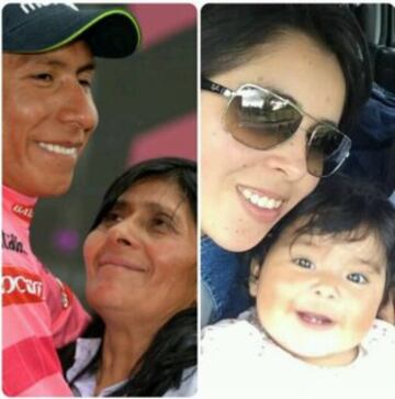 El campeón del Giro de Italia 2014 celebra por partida doble el Día de la Madre. Su progenitora, Eloisa Rojas y su esposa son su motor de vida y alegría. 