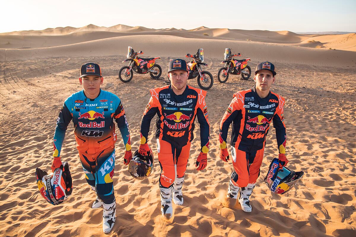 Sanders, Canet y Benavides, la alineación de KTM para el Dakar.