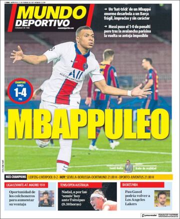 "Huracán Mbappé"... las portadas deportivas de hoy