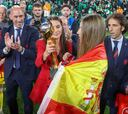 Iceta comparte la celebración de la Reina Letizia tras el gol de Olga Carmona