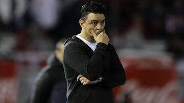 Marcelo Gallardo no solo analiz&oacute; esta noche el desempe&ntilde;o de su equipo en el partido que disput&oacute; ante Cerro Porte&ntilde;o en Asunci&oacute;n.