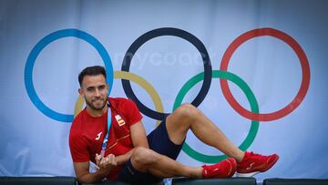 Eric Garcia posa para AS en París, en la previa de la final de los JJ OO.