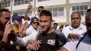 Favela fans get to meet Neymar after competition win