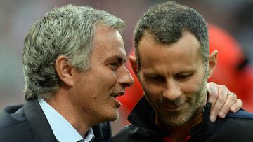 Mourinho y Giggs. 