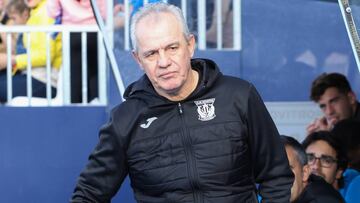 Aguirre, en un partido con el Leganés.