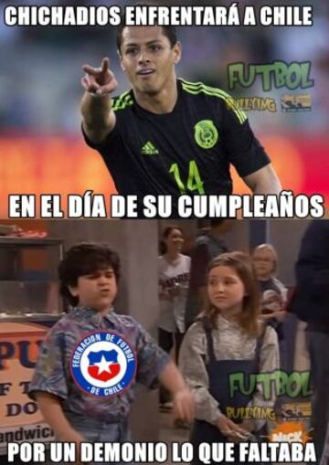 Chicharito salvó la noche del 'Tri' y se llevó los memes contra Chile