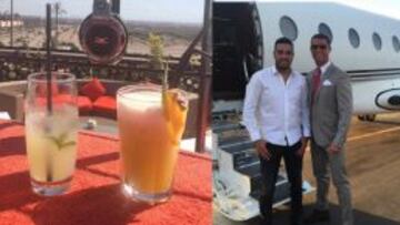 Cristiano Ronaldo colgó estas dos fotos en sus redes sociales.