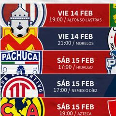 Fechas y horarios de la jornada 6 de la Liga MX