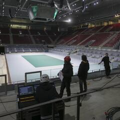 La Caja Mágica se transforma: de la tierra a la pista rápida