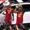 Evan Mobley y Donovan Mitchell de los Cleveland Cavaliers se convirtieron en los ganadores del concurso de habilidades.
