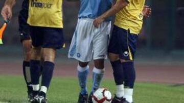 <b>TENSIÓN.</b> Se vivieron algunos momentos de tensión durante el partido.