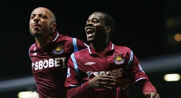 Julien Faubert en su segunda etapa en el West Ham.