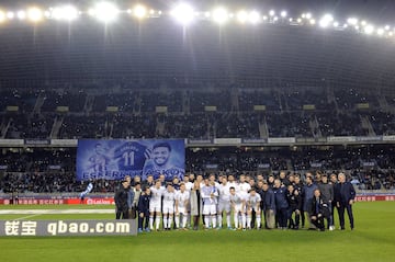 20/12/17 PARTIDO PRIMERA DIVISION
REAL SOCIEDAD - SEVILLA
FORMACION HOMENAJE CARLOS VELA DESPEDIDA 